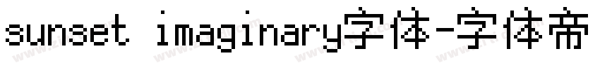 sunset imaginary字体字体转换